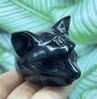 5CM Cat Head Carving Natural Crystal