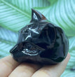 5CM Cat Head Carving Natural Crystal