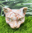 5CM Cat Head Carving Natural Crystal