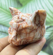 5CM Cat Head Carving Natural Crystal