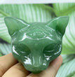 5CM Cat Head Carving Natural Crystal