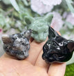 5CM Cat Head Carving Natural Crystal