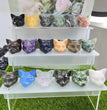 5CM Cat Head Carving Natural Crystal