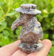 5.5CM Doctor Plague Carving Natural Crystal Carving