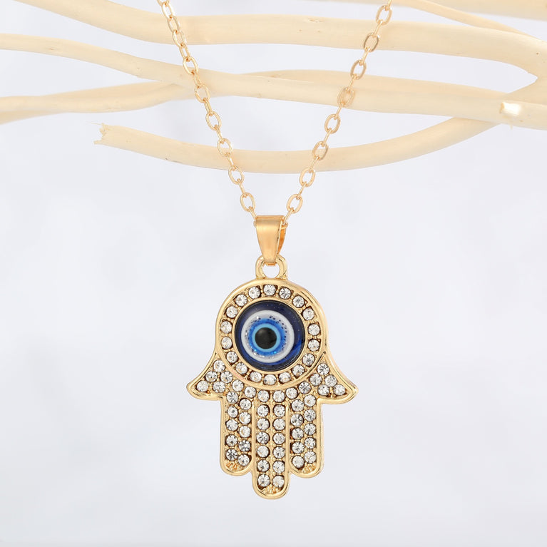 Blue Evil Eye Necklace Series