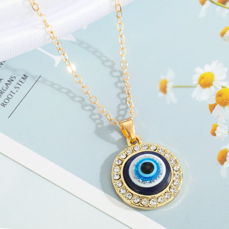 Blue Evil Eye Necklace Series