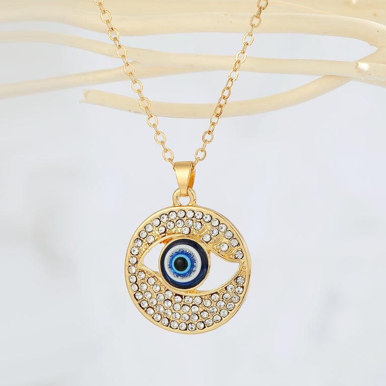 Blue Evil Eye Necklace Series