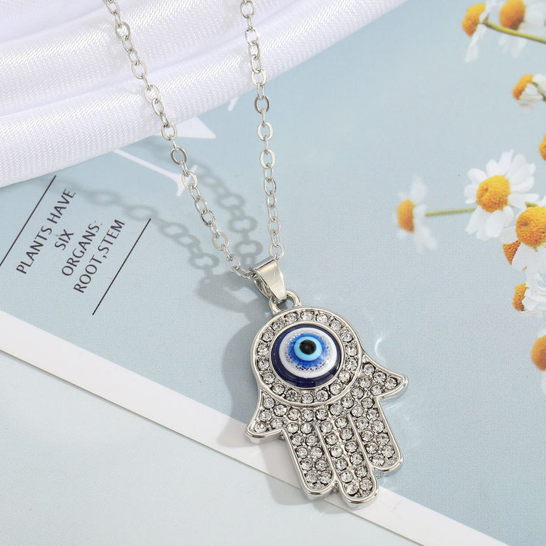 Blue Evil Eye Necklace Series