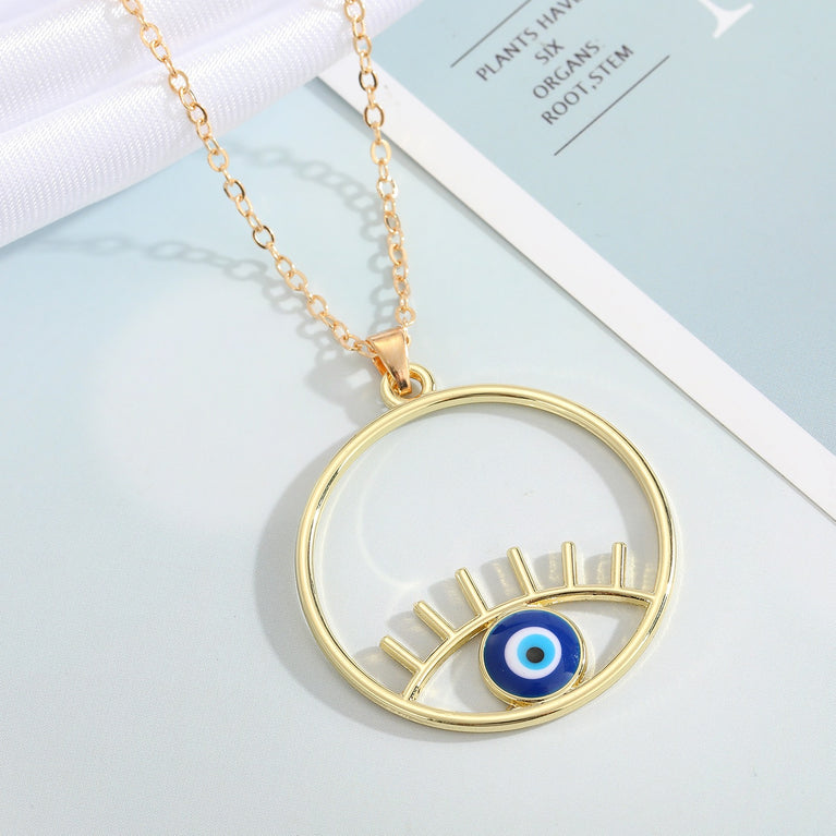 Blue Evil Eye Necklace Series