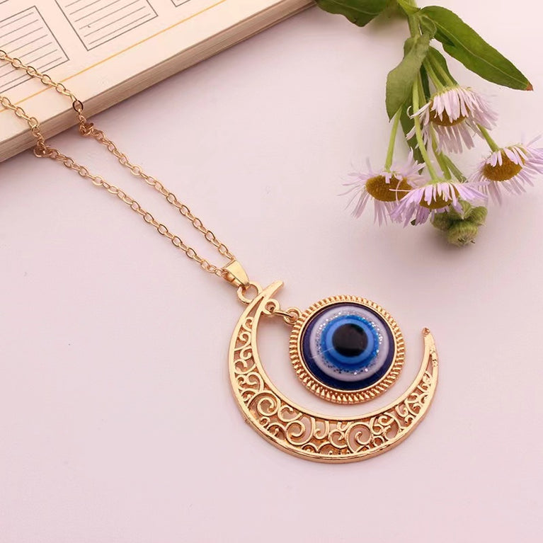 Blue Evil Eye Necklace Series