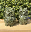 6CM Serpentine Owl Natural Crystal Carving