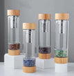 Energy Water Bottle Natural Crystal Chips with Tea Filter