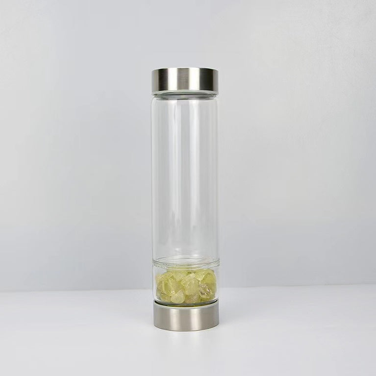 Energy Water Bottle Natural Crystal Chips Bottle