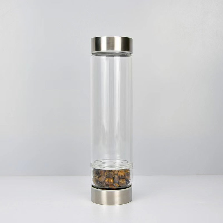 Energy Water Bottle Natural Crystal Chips Bottle