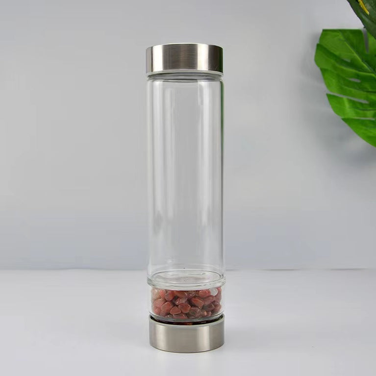 Energy Water Bottle Natural Crystal Chips Bottle