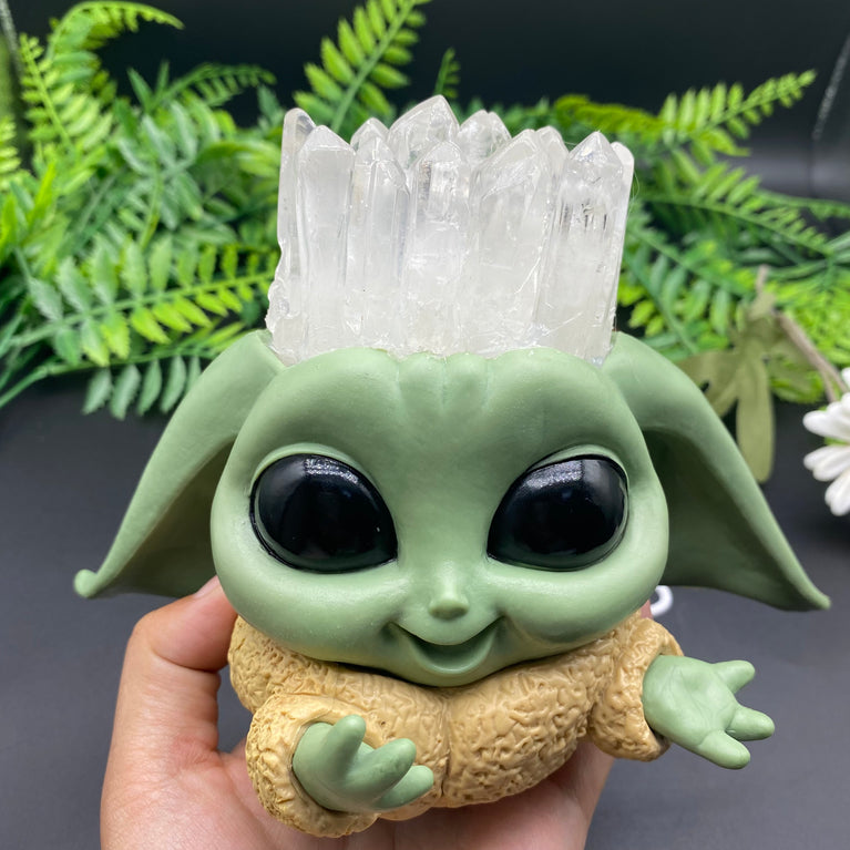 Baby Groot Lighting Natural Crystal Gift Healing Stone Home Decoration