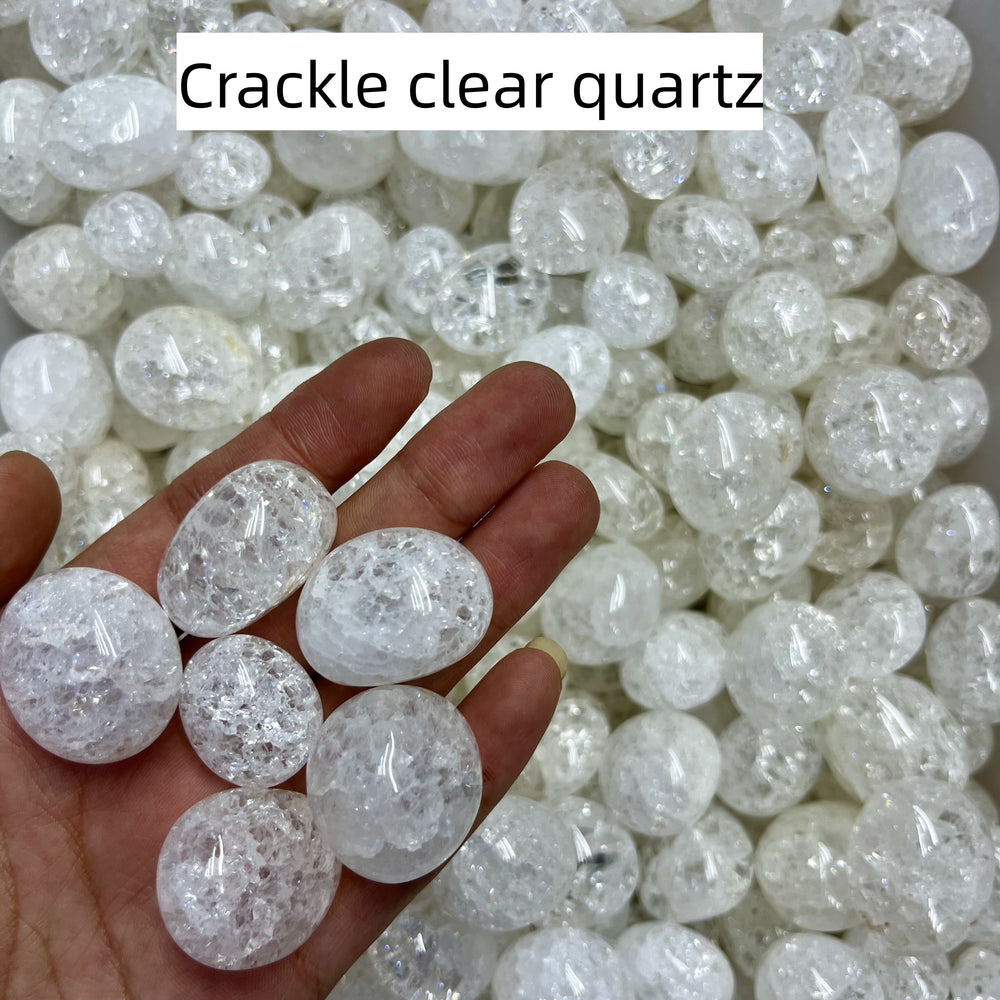 Crackle Clear Quartz Tumbles Natural Crystal Confetti Healing Energy