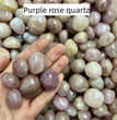 Purple Rose Quartz Tumbles Natural Crystal Confetti Healing Energy