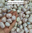 Aura Rose Quartz Tumbles Natural Crystal Confetti Healing Energy