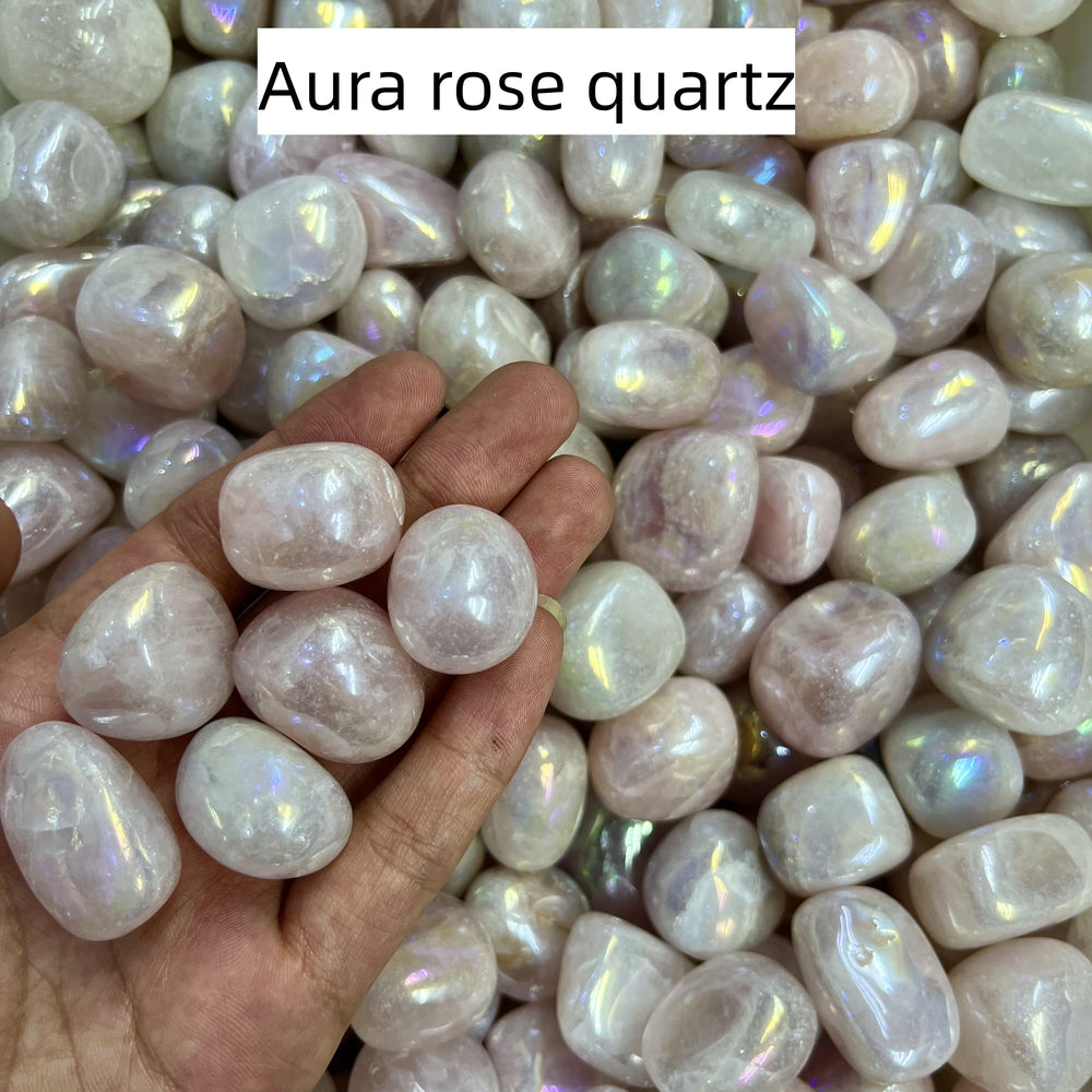 Aura Rose Quartz Tumbles Natural Crystal Confetti Healing Energy