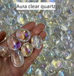 Aura Clear Quartz Tumbles Natural Crystal Confetti Healing Energy