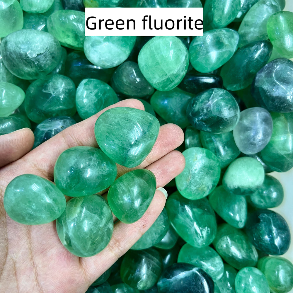 Green Fluorite Tumbles Natural Crystal Confetti Healing Energy