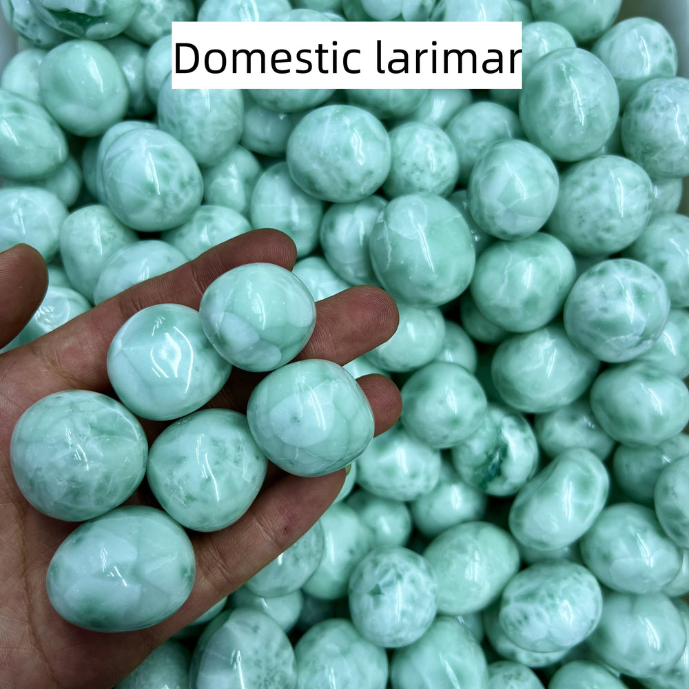 Domestic Larimar Tumbles Natural Crystal Confetti Healing Energy