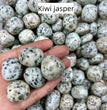 Kiwi  Jasper Tumbles Natural Crystal Confetti Healing Energy