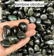 Rainbow Obsidian Tumbles Natural Crystal Confetti Healing Energy