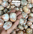 Red Vein Stone Tumbles Natural Crystal Confetti Healing Energy