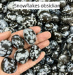 Snowflakes Obsidian Tumbles Natural Crystal Confetti Healing Energy