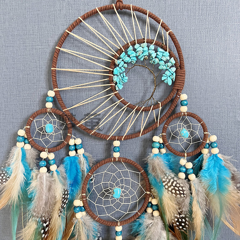 Handmade Turquoise Life Tree Dreamcatcher Wholesale Hanging Decoration Gifts