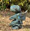 Flashy Labradorite Eagle Carving Natural Crystal Healing Stone Gift Home Decoration