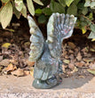 Flashy Labradorite Eagle Carving Natural Crystal Healing Stone Gift Home Decoration