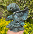 Flashy Labradorite Eagle Carving Natural Crystal Healing Stone Gift Home Decoration