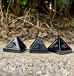 4CM Black Obsidian Evil Eye  Eye of Horus Pyramids