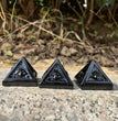 4CM Black Obsidian Evil Eye  Eye of Horus Pyramids