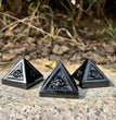 4CM Black Obsidian Evil Eye  Eye of Horus Pyramids