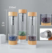 Energy Water Bottle Natural Crystal Chips with Tea Filter