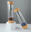 Energy Water Bottle Natural Crystal Chips with Tea Filter