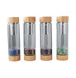 Energy Water Bottle Natural Crystal Chips with Tea Filter