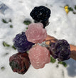 High Quality Crystal Roses on Stem Flowers Natural Crystal Carving