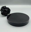 Natural Black Obsidian Mirror Round Plate Slab Decoration