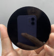 Natural Black Obsidian Mirror Round Plate Slab Decoration