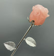 High Quality Crystal Roses on Stem Flowers Natural Crystal Carving