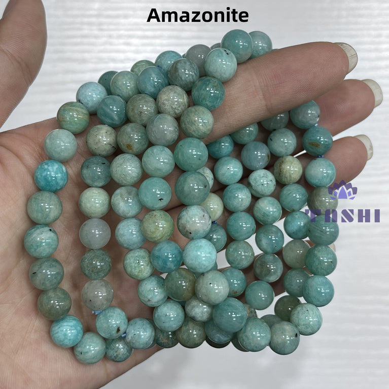 8MM 2$ Bracelets Group Natural Crystal