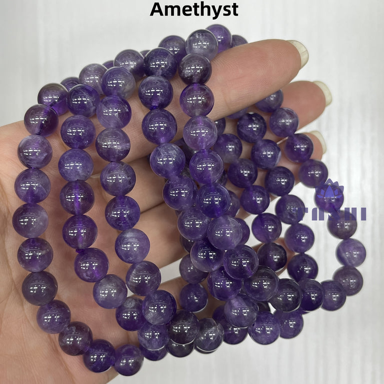 8MM 3$ Bracelets Group Natural Crystal Jewelry