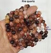 8mm Fire Quartz Bracelets Round Beaded Bracelets Stretch Beads