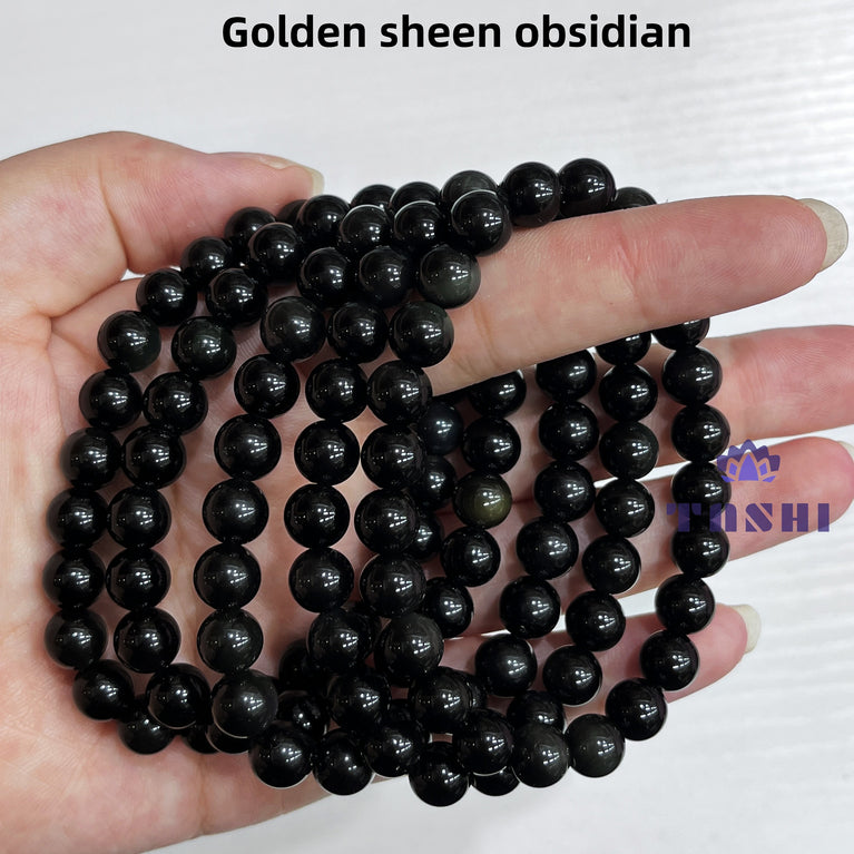 8MM 1$ Bracelets Group Natural Crystal