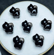 Natural Icy Obsidian Standing Cat Jewelry Charms Beads Pendants